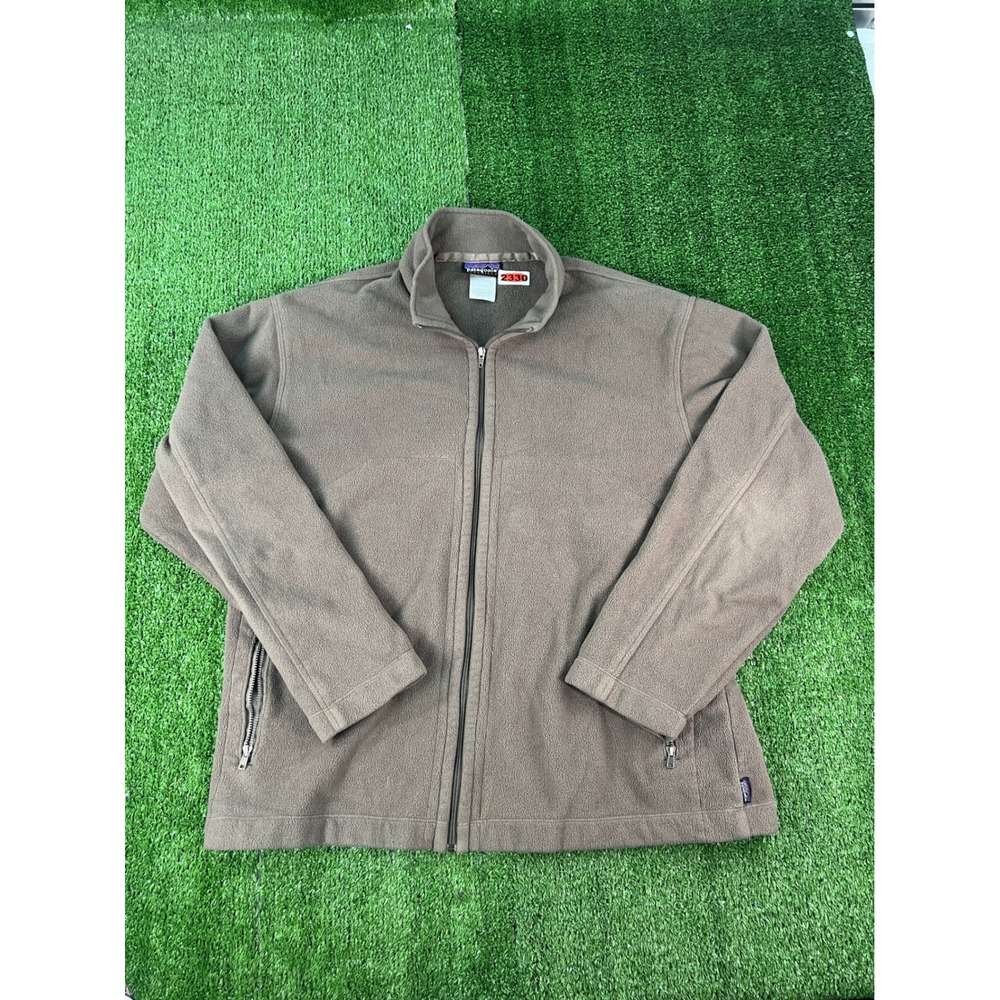 Patagonia Synchilla Full Zip Fleece Jacket Mens Large Slate Gray 28511 F6